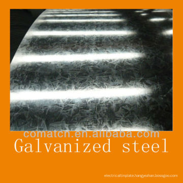 Regular spangle and zinc coating hot dip galvanized steel in coils and sheets